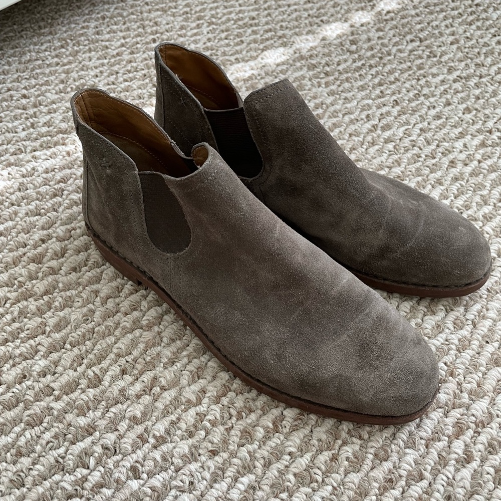Trask Leather Booties